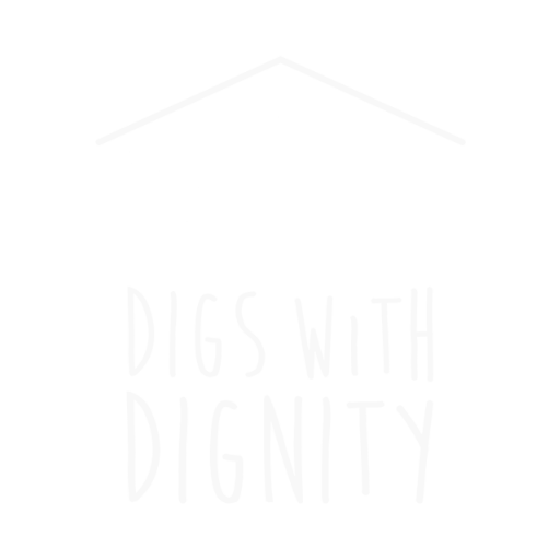 Digs W Dignity - White Logo